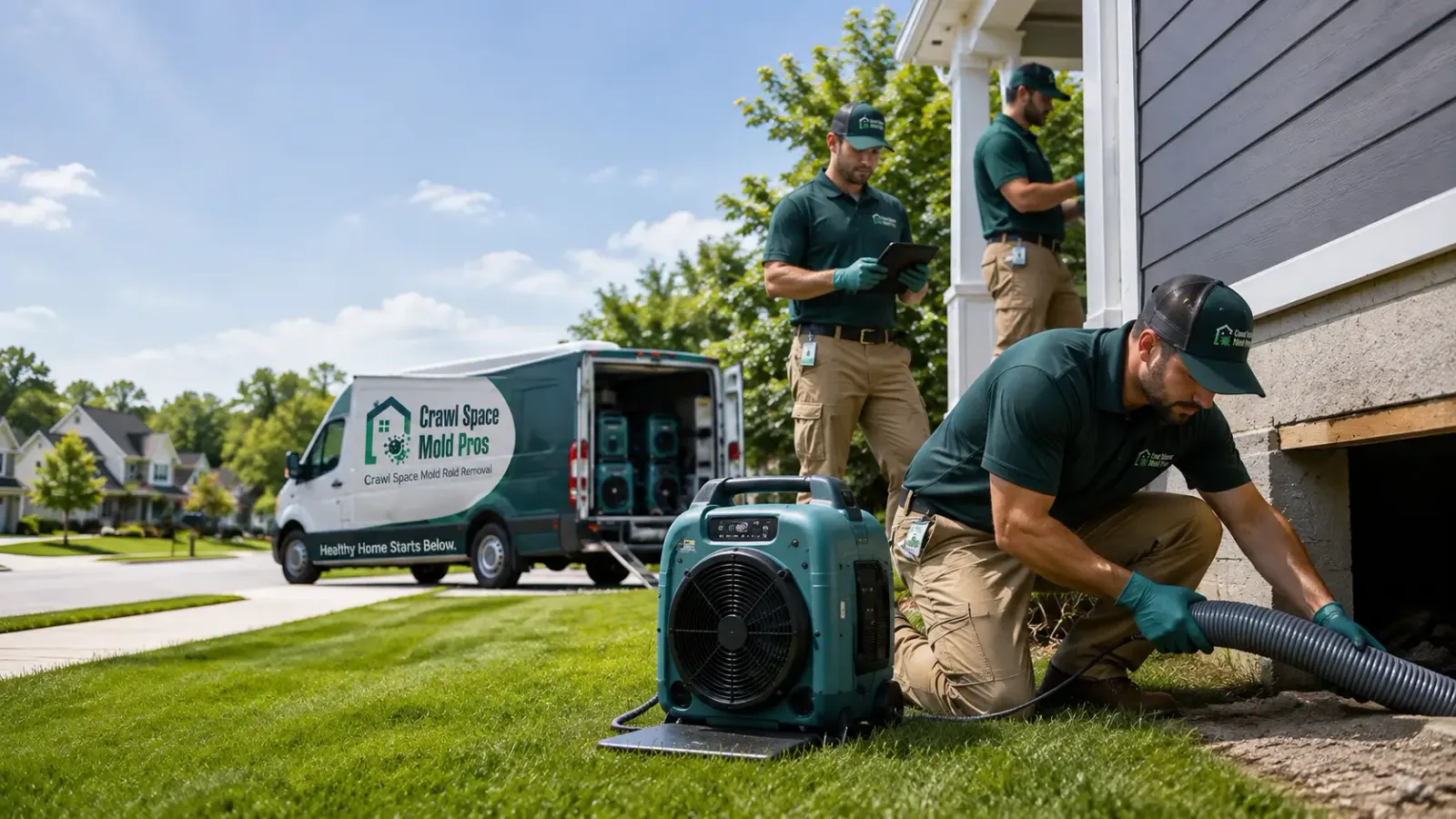 Crawl Space Mold Removal in Warren, IN